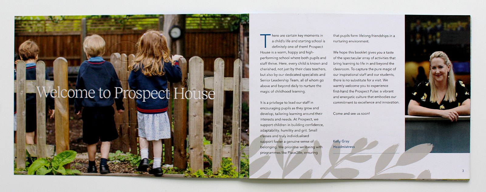 Prospectus welcome spread