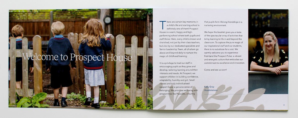 Prospectus welcome spread